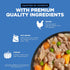 GO! SOLUTIONS Skin + Coat Care Wet Dog Food - Shredded Chicken Recipe with Grains, 12.5 oz