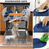 AsFrost Dog Food Bowls, Stainless Steel Set with Non-Slip Silicone Mat, Dog Dishes for Small Medium Dogs, Blue