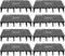 POPETPOP 20pc Fish Tank Bottom Filter Plate - Sand Gravel Filter Board PVC Splicing Clapboard (Black)