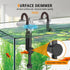 5-30 Skimmer 3 132 hygger Quiet Hang On Back Aquarium Filter Gallon Small Fish Tank Canister Filter with Surface Spray