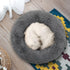 MoNiBloom 24"x24"x10.5" Dog Beds for Small Dogs, Machine-Washable Long Plush Cozy Soft Bed for Dogs and Cats