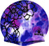 Water Gear Silicone Adult Swim Cap, Flexible Waterproof for Short and Long Hair, Great for Triathlon Swimmers