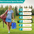 Wolt Golf Shoe Bag for Travel, Zippered Carrier Bags with Ventilation & Double Outside Pocket for Accessories (Blue)
