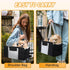 Portable Dog Car Seat for Small Dogs - Pet Booster Seat with Safety Leash, Adjustable Straps, Washable Cushion