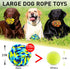 SHARLOVY Dog Chew Toys for Aggressive Chewers, Heavy Duty Balls for Large Dogs, Tough Twisted Dental Cotton Rope Toy