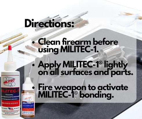 Militec-1 1oz 1oz Metal Conditioner & Lubricant, - Advanced Synthetic Oil for Firearms, Knives, Locks, and Small