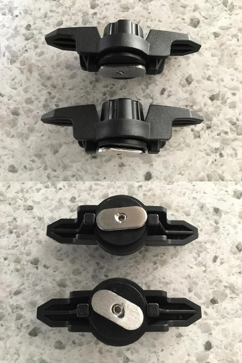 Line Cleat for Kayak Track Mount, Kayak Anchor Cleat for Rail Mount Kayak Fishing Accessories, Black, Pack of 2