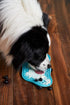PAW 2-in-1 Interactive Slow Feeder Bowl with Removable Lick Mat - Blue