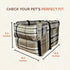 Kumdita' Center Console Car Seat & Carrier for Small Dogs & Cats with Dual Over-Seat Straps, Sewn-in Safety Leash & PE