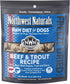Northwest Naturals Freeze-Dried Beef & Trout Dog Food - Bite-Sized Nuggets -