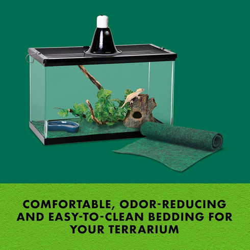 Zilla Reptile Terrarium Bedding Substrate, Green, 10G, 9.75" x 19.75"