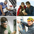LED Headlamp Flashlight for Adults & Kids, Lightweight, Waterproof, Purple, 3 AAA Batteries Included