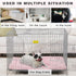 Washable Dog Bed Mat, Reversible Dog Crate Pad for Large Medium Small Dogs, 35 x 22 Inch, Pink