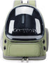 Cat Backpack Carrier - Breathable Bubble Pet Carrier for Small Dogs & Kitties up to 15lbs, Transparent & Foldable