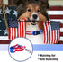 Native Pup American Flag Dog Collar, Red White and Blue, Adjustable for Small, Medium, Large Breed Dogs (Large, Flag I)