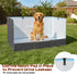 Bhyhok 4-Inch 33.5"23.6"15.9" Foldable Dog Litter Box with High Walls, Waterproof Indoor Dog Potty Tray with Baffle