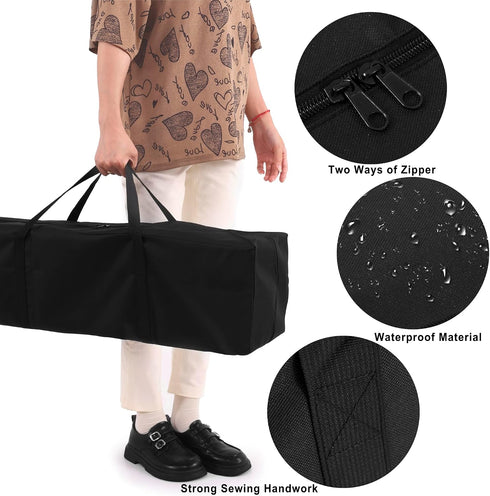 MtuxuYR 600D (1, 31.4 7.8 7.8Inch) Camping Chair Bag Replaement Oxford Large Space Zipper Closure with Double Handle *