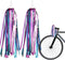 Rainbow Bike Streamers, Colorful Handlebar Tassels for Bicycle Ornaments