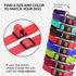 CollarDirect Martingale Dog Collar: Stainless Steel Chain, Quick Release Buckle, Reflective Red Collar, Large