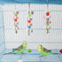 3 Packs Parrot Chewing Toy Beak Trimmer with Bell - Calcium Stone for Cockatiel, Conure, and Parakeet (Style-2)