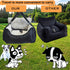 Dog Car Seat for Small Dogs, Fully Detachable & Washable Travel Bed with Storage Pockets, Under 25 lbs