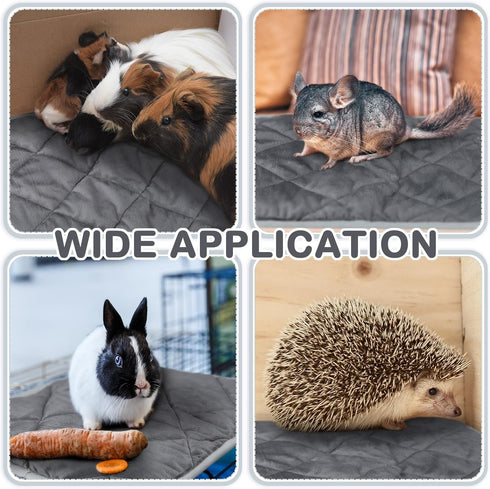 4 Pack Self Warming Dog Mat & Self Heating Cat Pad, Extra Warm Thermal Pet Bed, Washable Crate Mat, Gray (19 x 27.5