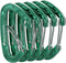 FresKaro 5pcs Nano Carabiner Clips, 8kN 1798lbs, Small Sturdy Reliable Spring Wiregate, Mini Size 2.37inch, Available