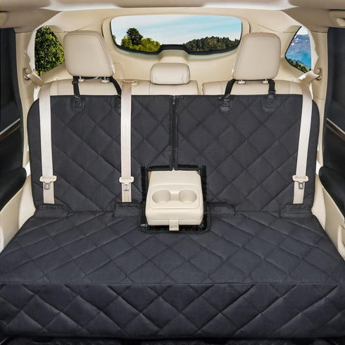 petalage Bench Dog Car Seat Cover for Back Seat Waterproof Seat Covers Durable Scratch Proof Nonslip, Protector for Pet