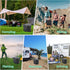 Sckee Camping Toilet, Portable Toilet for Adults, Portable Travel Folding Toilet with Lid and Paper Holder, Compact