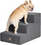EHEYCIGA Dog Stairs for Small Dogs, 3-Step Extra Wide Indoor Ramp for Couch and Chair, Non-Slip