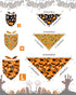 100 Pack PET SHOW Halloween Small Dog Bandanas Bulk No Seam Pumpkin Ghost Triangle Bibs Scarves for Girl Boy Pets