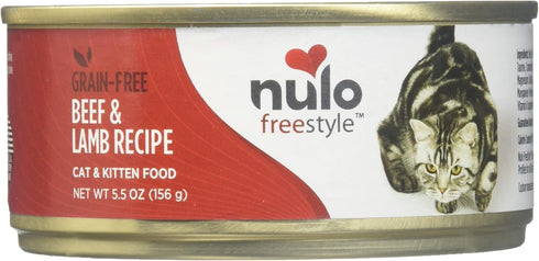 Nulo Cat Grain-Free Wet Cat Food - Beef & Lamb - 24 x 5.5 oz