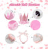 Dog Birthday Outfit Pink Tutu with Birthday Hat, Necklace & Bowtie Hairpin for Dogs (16-23 inch Wrist)