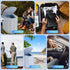 Adults,15" Clirass Portable Camping Toilet for Portable Outdoor Folding Tall Toilet with Lid and Paper Holder,Compact