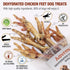 Aovrmuz Dehydrated Chicken Feet Dog Treats Organic Nail-Free High Protein No Addictives Single Ingredient Paws All