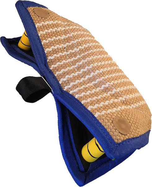 Tealover Dog Bite Pillow Wedge with 2 Handles, Interactive for Puppies and Young Dogs Training and Fetching Games