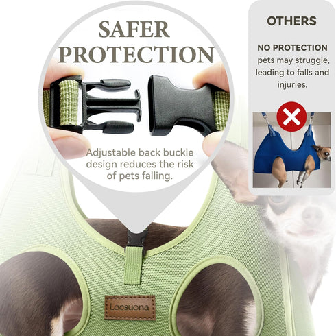 Dog Grooming Hammock – for Dogs Cat Grooming, Sling for Nail Trimming with Nail Clippers for Small Dogs