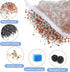 10 Small Aquarium Filter Bags with Zipper, 3 x 8 Inch Fine Media Bags, 150 Micra Mesh Reusable Charcoal Filter