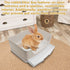 2PCS kathson Large Rabbit Litter Box Trainer, Potty Corner Toilet with Drawer Bigger Pet Pan for Adult Hamster, Guinea