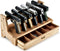 Hantoptik Wood Handgun Pistol Rack with 6 U-shaped Slots Stand Display Holder