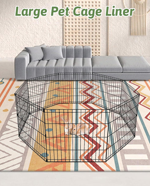 91" 63" Chinchillas BNOSDM Extra Large Cage Liners for Rabbits X Washable Rabbit Pad Large Bunny Mat Anti Slip Rug