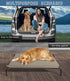 Leather XL Dog Bed - Waterproof Hair Resistant - Washable Covers - Easy Clean Orthopedic Egg Crate Foam