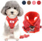 Zunea No Pull Dog Harness and Leash Set for Small Dogs, Adjustable Reflective Vest Harness for Chihuahua, Red XS