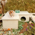 Niteangel Multi-Chamber Hamster House Maze, Multi-Room Hideouts & Tunnel Toys for Hamster, Gerbils, Mice (3-Room Large)