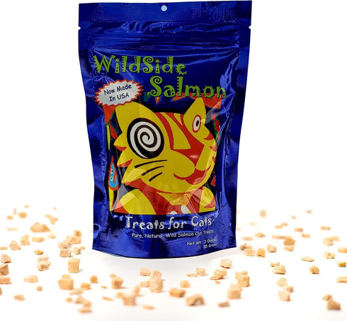 WildSide Salmon Cat Treats - 3 oz