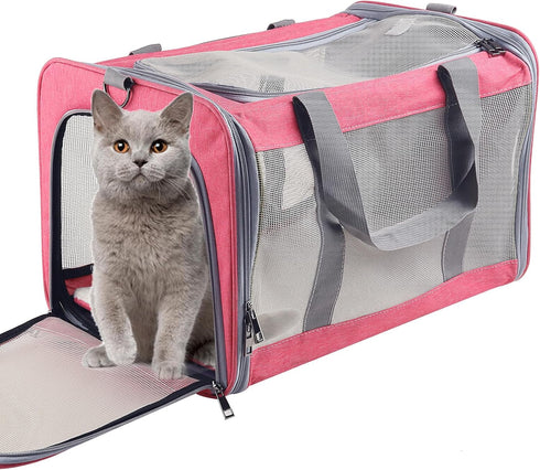 Cat Dog Carrier for Small Medium Pets, Portable Soft Carrier for Large Medium Cats and Puppies, Airline Approved