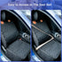 2 Pack, PETICON Front Seat Cover Full Protection Dog Car Seat Cover with Side Flaps, Nonslip Scratchproof Captain Chair