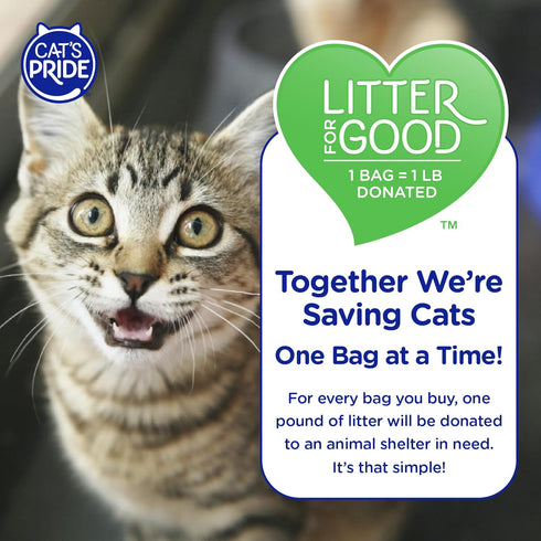 Cat's Pride Premium Lightweight Clumping Litter, 18 Pounds, Multi-Cat, Scented, Pure & Fresh - Up to 10 Days Odor