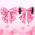 Valentine’s Day Dog Collar with Bow Tie, Pink Heart Bowtie Collar for Puppy Girl Boy Dog or Cat, S