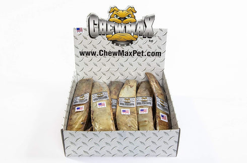 ChewMax Roasted Rib Bones 18 Count of 12 Inch 100% Natural Roasted Rib Bones Made in the USA